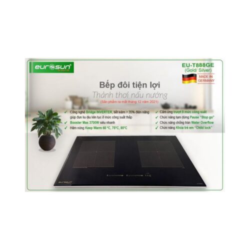 Thiết kế Bếp từ Eurosun EU-T888GE (Gold)
