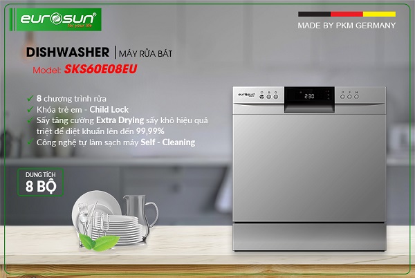 Máy rửa bát EUROSUN SKS60E08EU