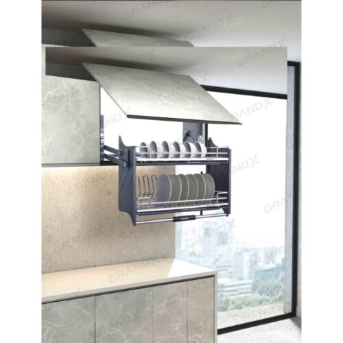 Giá bát đĩa nâng hạ nan Oval SUS304 Grandx XL.90M 3 Ảnh giá bát đĩa nâng hạ nan Oval SUS304 Grandx XL.90M