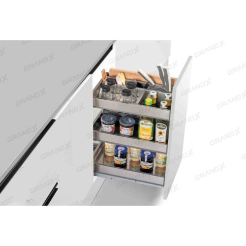 Giá đựng chai lọ, gia vị, dao thớt GrandX XK.B25S 3 Ảnh giá đựng chai lọ, gia vị, dao thớt GrandX XK.B25S