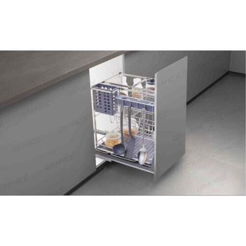 Giá đựng chai lọ gia vị dao thớt nan dẹt GrandX XK.30S 3 Ảnh giá đựng chai lọ gia vị dao thớt nan dẹt GrandX XK.30S