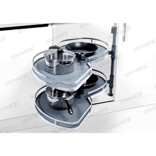 Kệ góc liên hoàn hình lá Grandx XM.420SR (Phải) 3 Ảnh kệ góc liên hoàn hình lá Grandx XM.420SR (Phải)