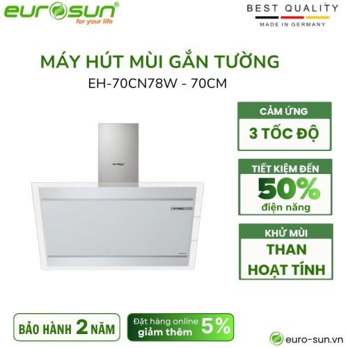 Máy hút mùi áp tường Eurosun EH-70CN78W